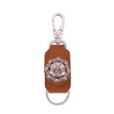 Load image into Gallery viewer, Double Pistol Concho Key Chain - Brown
