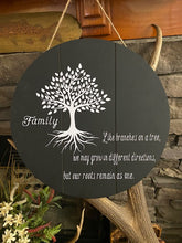 Load image into Gallery viewer, FAMILY - wooden sign- black
