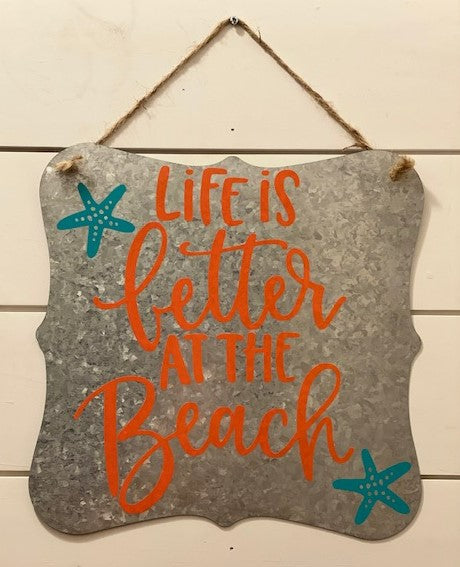 Life Is Better At The Beach - coral