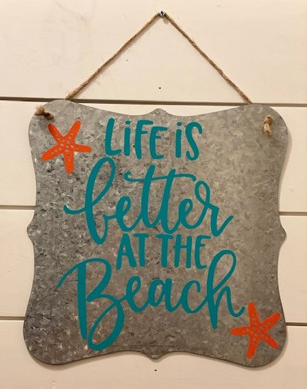 Life Is Better At The Beach - turquoise